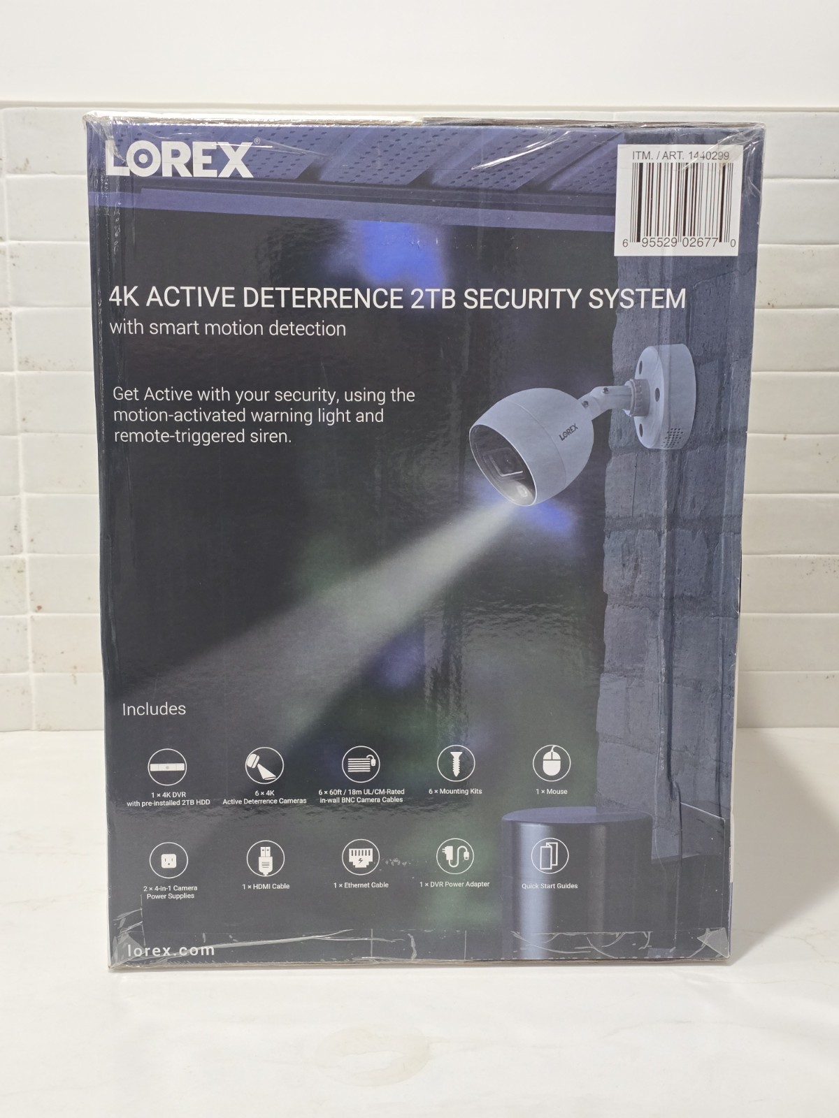LOREX TD8712R8D6-E Set of 6 4K Security Surveillance Cameras and 2TB DVR