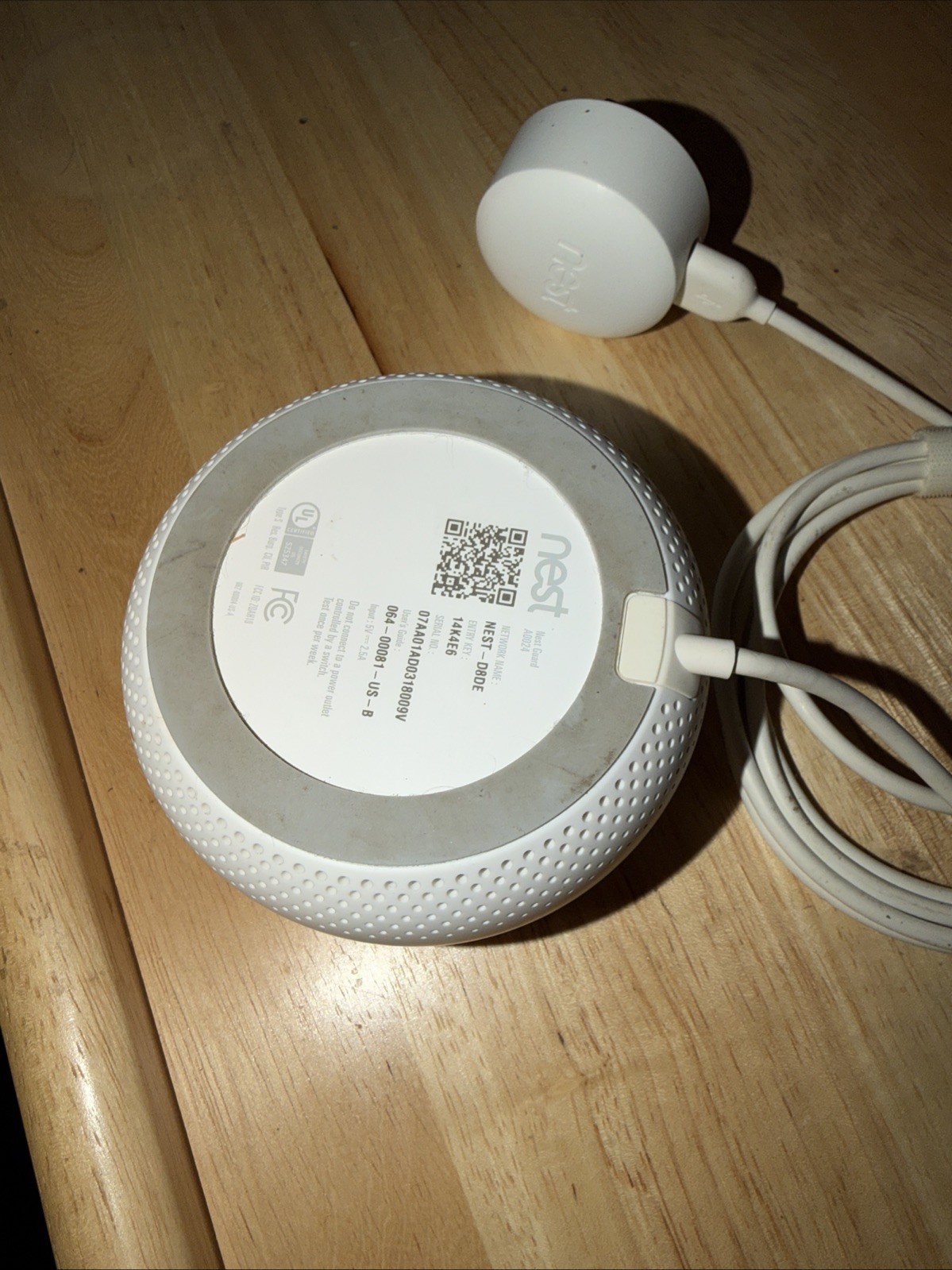 Google Nest Secure Alarm Security System A0024 Base Guard W/ Cord