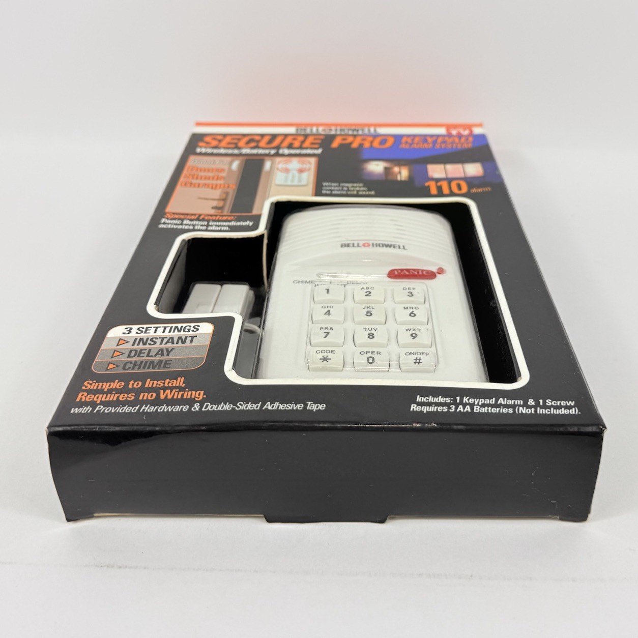 Bell and Howell Secure Pro Keypad 110 Alarm System Model 7788 Panic Button NEW