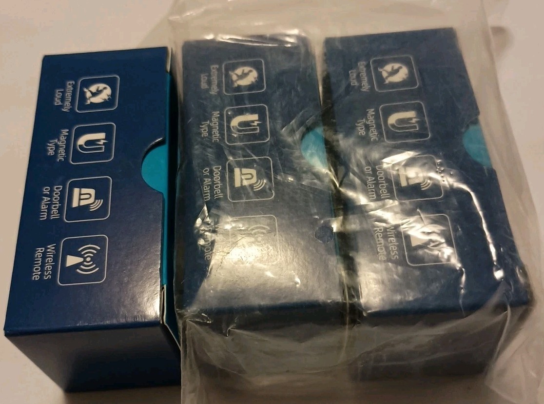 Hensun Wireless Door/Window – Anti-Theft Security – Set Of 3 – New