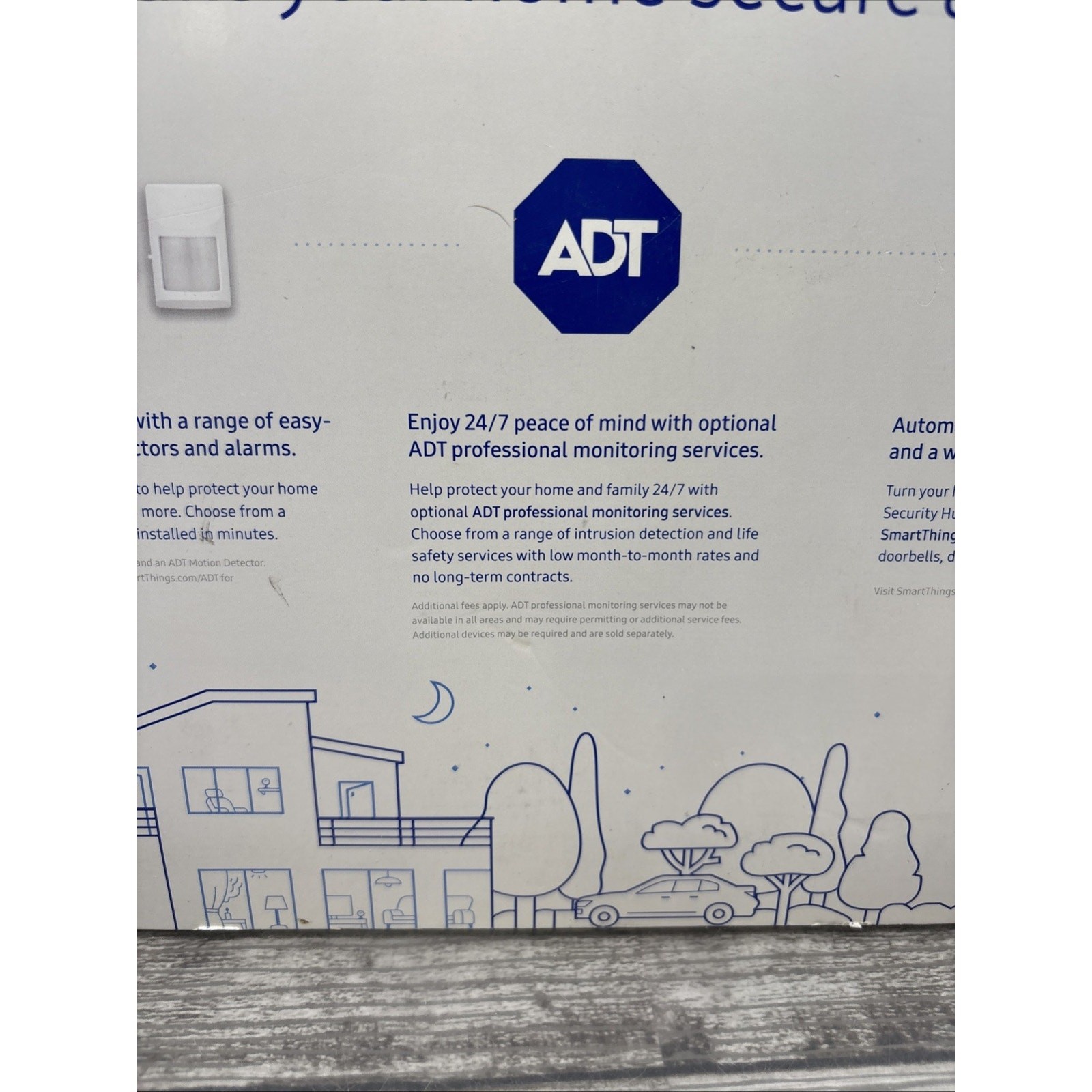 Samsung ADT Home Security Starter Kit Hub, Motion Detector, Door And Window {104