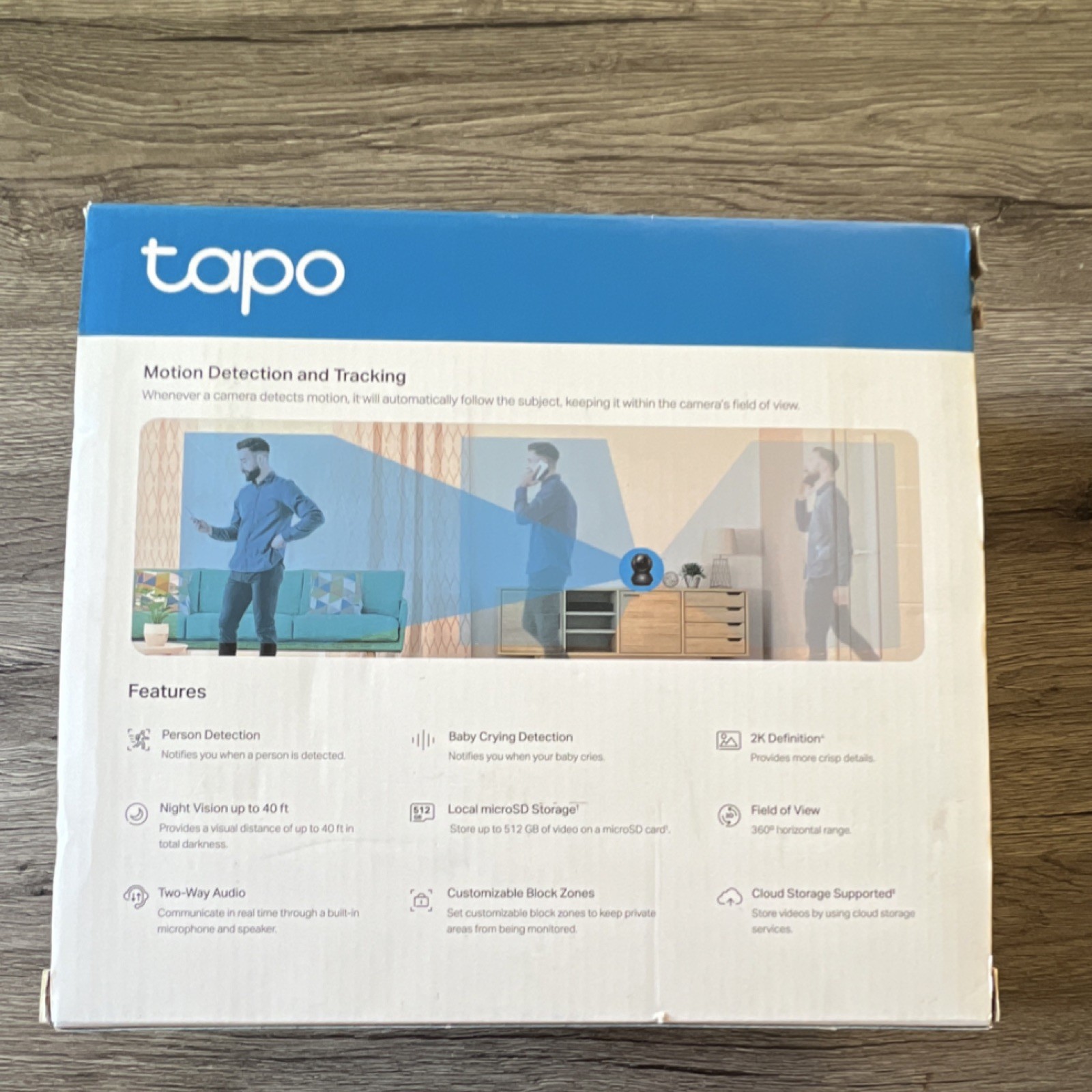 TP-LINK Tapo C211 2K Pan/Tilt Wi-Fi Camera 2-Pack, Person Detection, Alexa