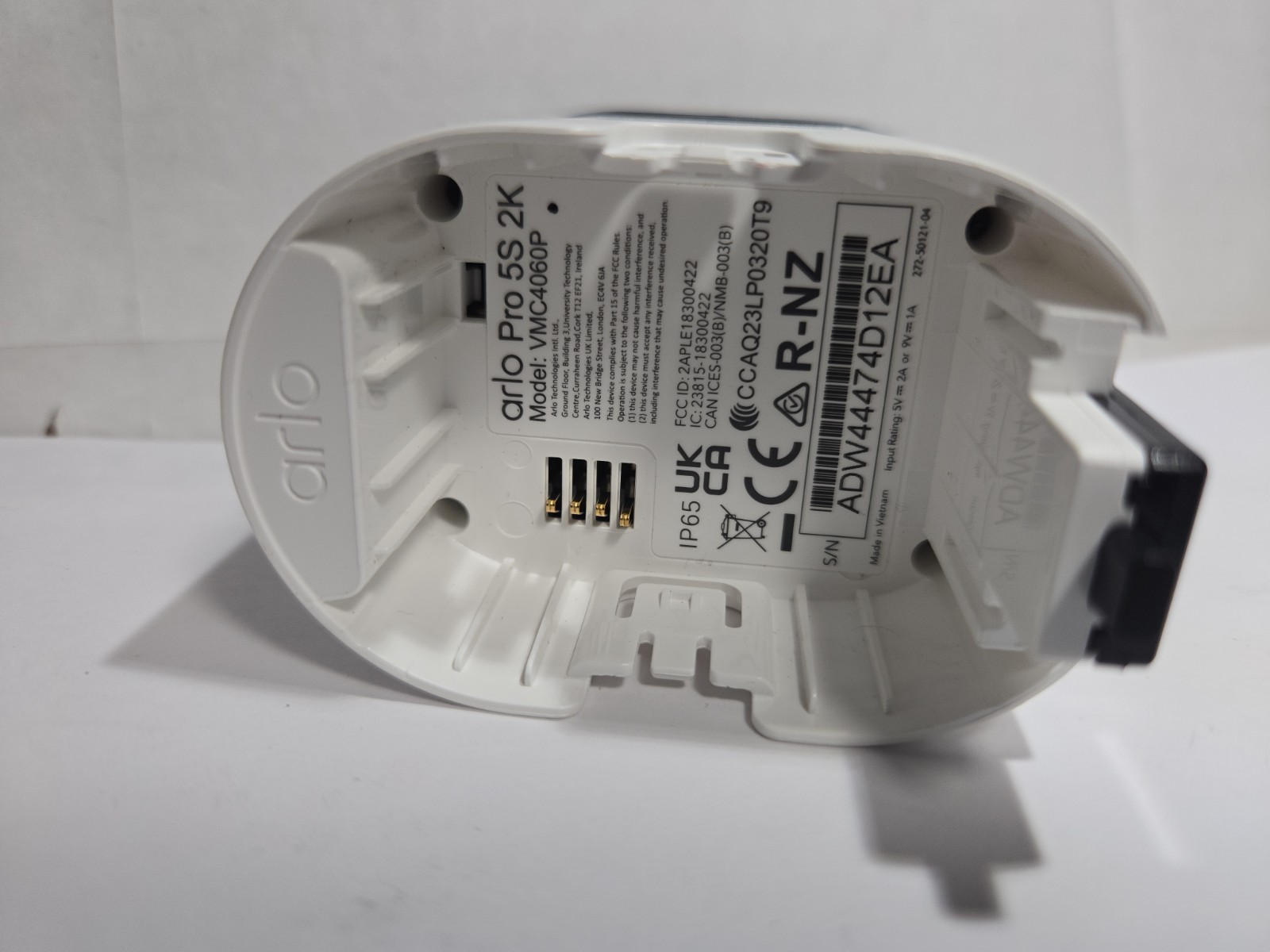 Arlo Pro 5S VMC4060P 2K Indoor/Outdoor Spotlight Camera Replacement Only