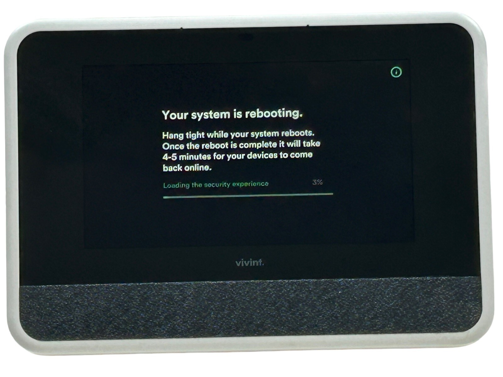 Vivint Smart Hub Control Panel Touchscreen VS-SH2000-C00 W/ Power Cord
