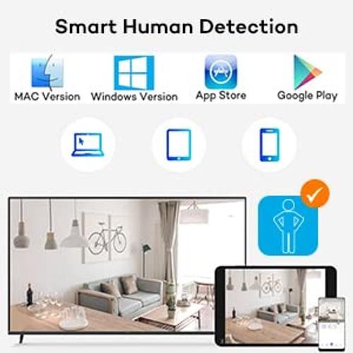 16 Channel 4K PoE Security Camera System 4TB HDD, Smart-AI-Human-Detection,