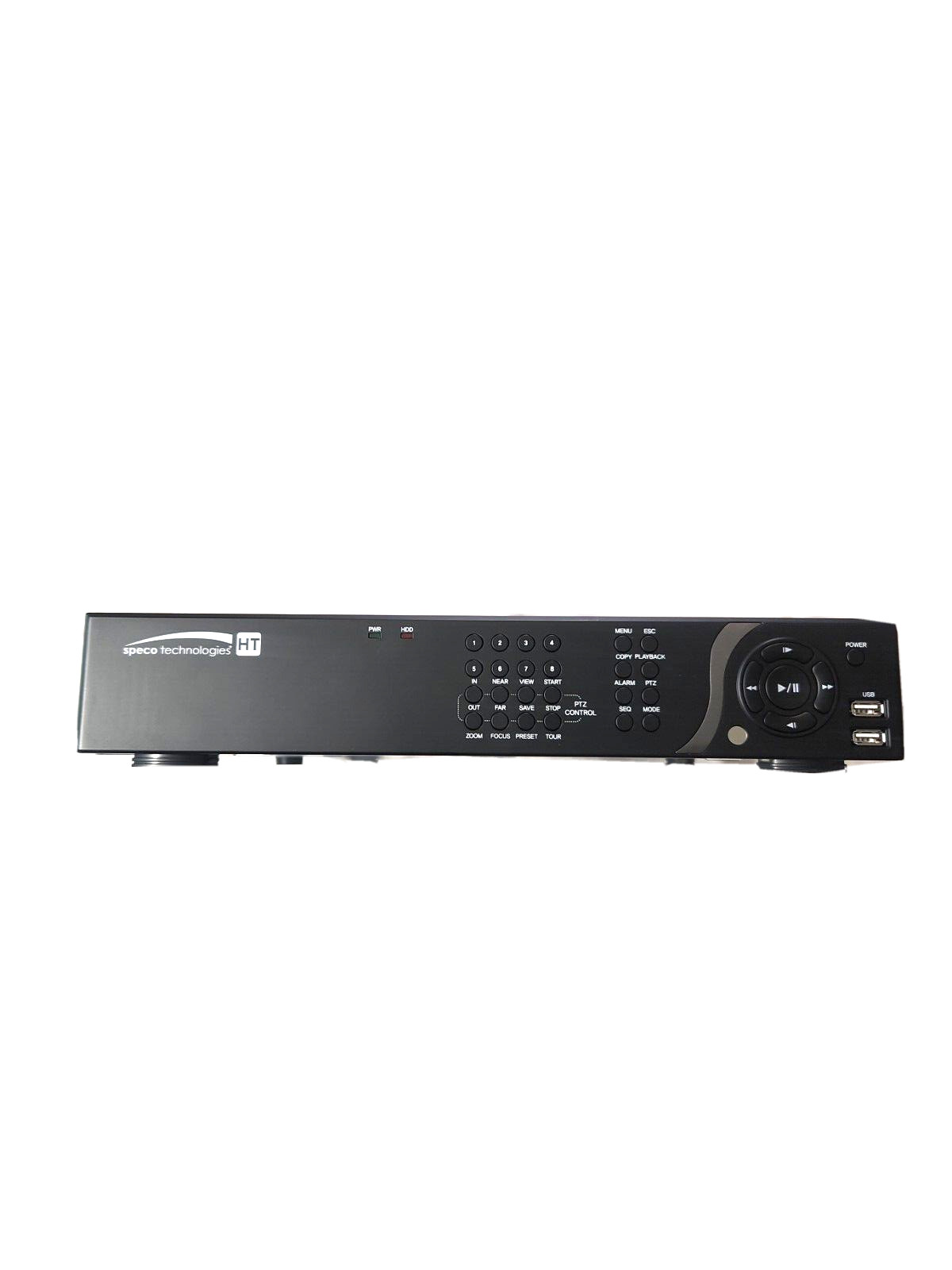 New Speco D8HT3TB 8 CH HD TVI & Analog Full Hybrid Digital Video Recorder DVR