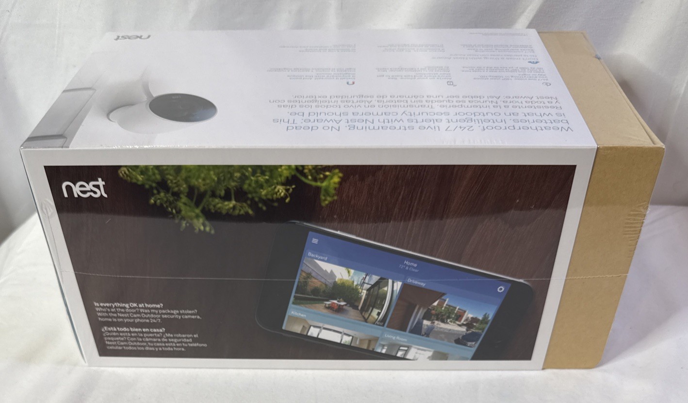 NEST Cam Outdoor Smart Security Camera (2-Pack) – NC2400ES – Sealed NEW