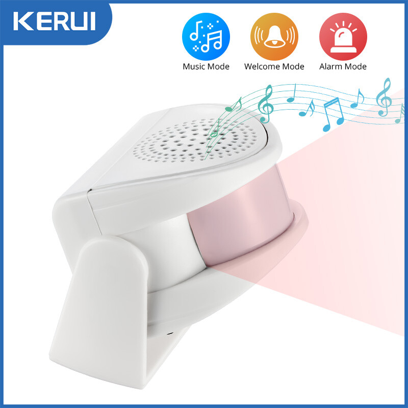 KERUI Wireless Motion Sensor Detector Doorbell Gate Entry 32 Chiimes Alert Alarm