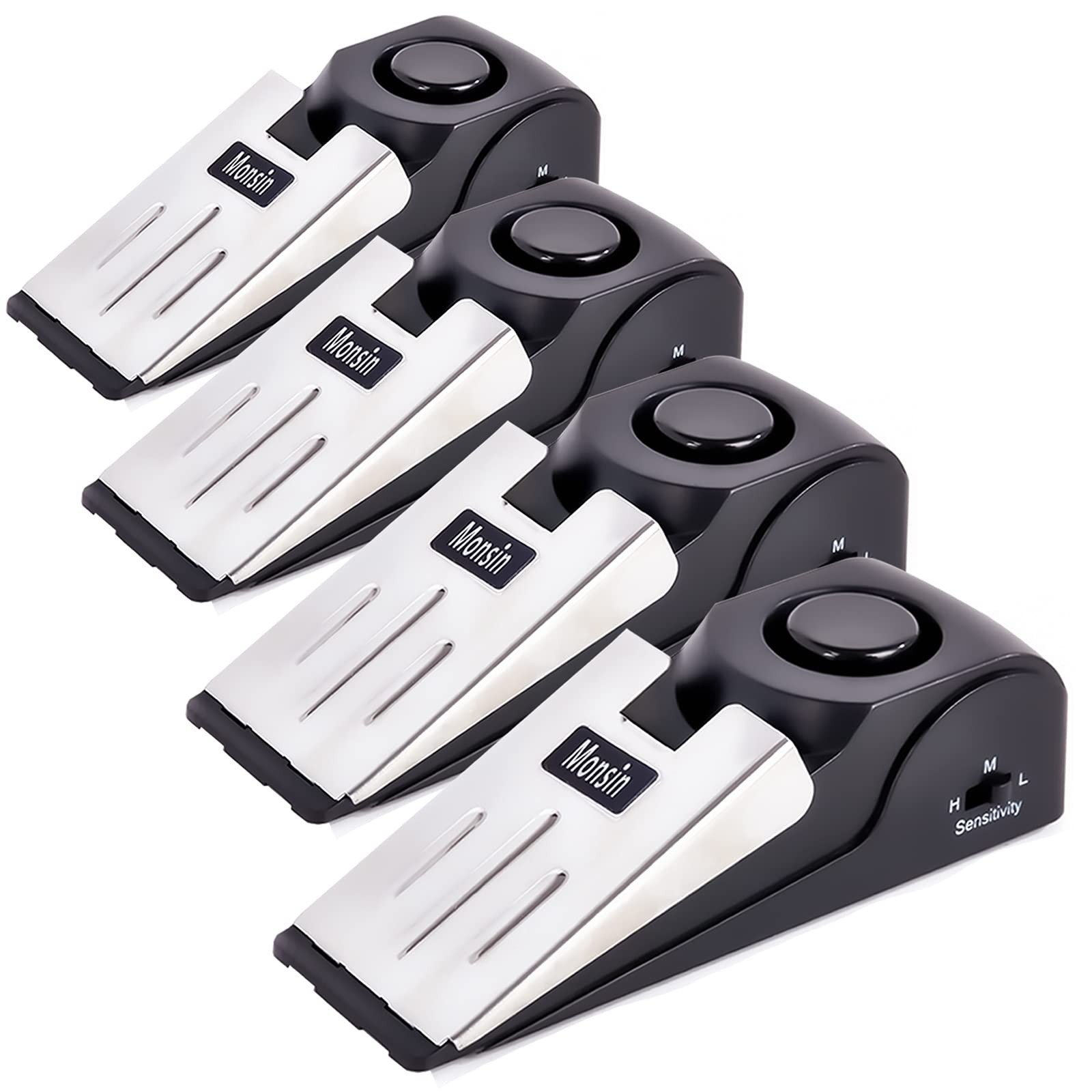 120DB Door Stop Alarm – Security Wedge Doorstop for Home, Travel & Apartment (4