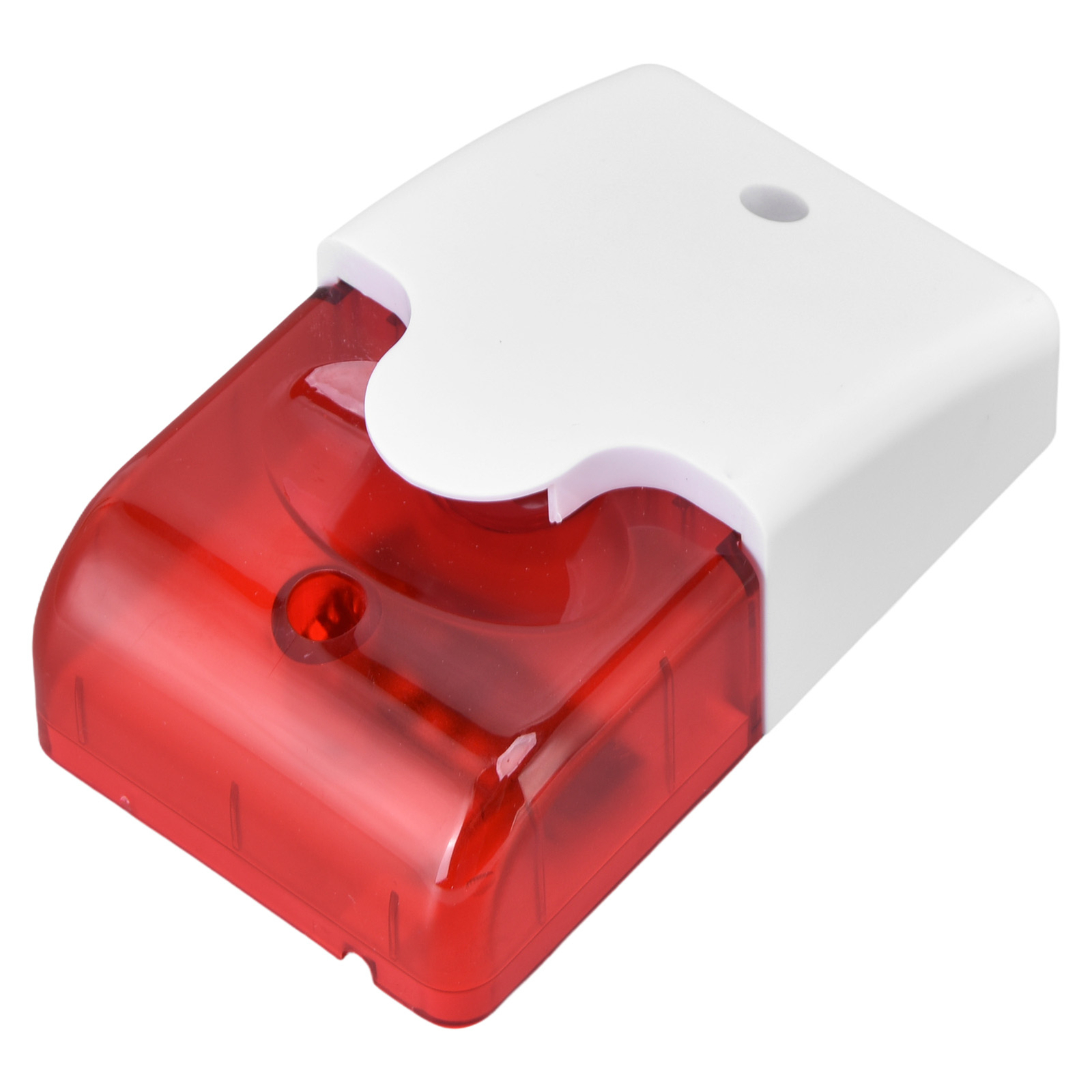 Alarm Siren Wired Strobe Siren DC 12V Red Light Flashing And Sound Buzzer For AC
