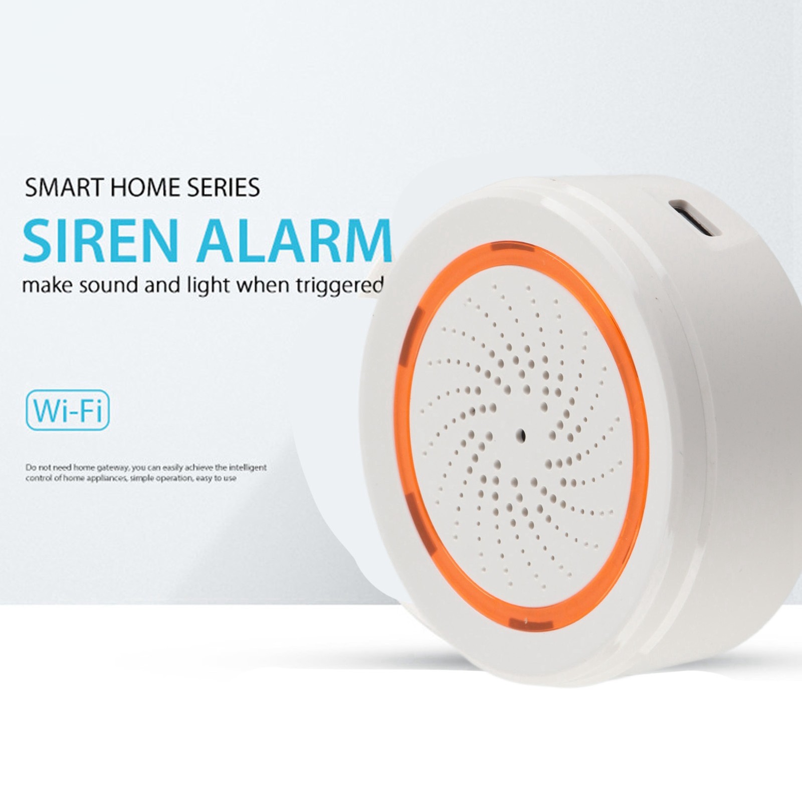 90db Wireless Impact Resistant Siren Alarm App Control For TUYA/Home/Restaurant