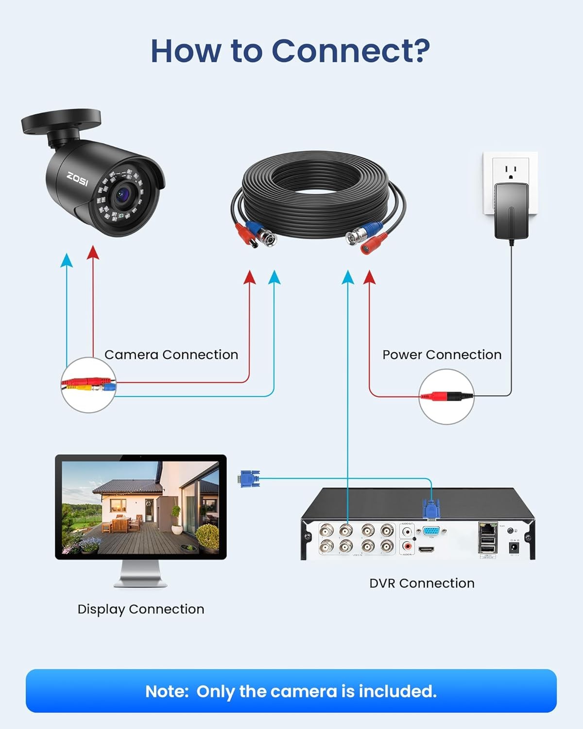 8 Camaras De Seguridad Wifi Exterior 1080P Inalambrica Con Vision Nocturna Video