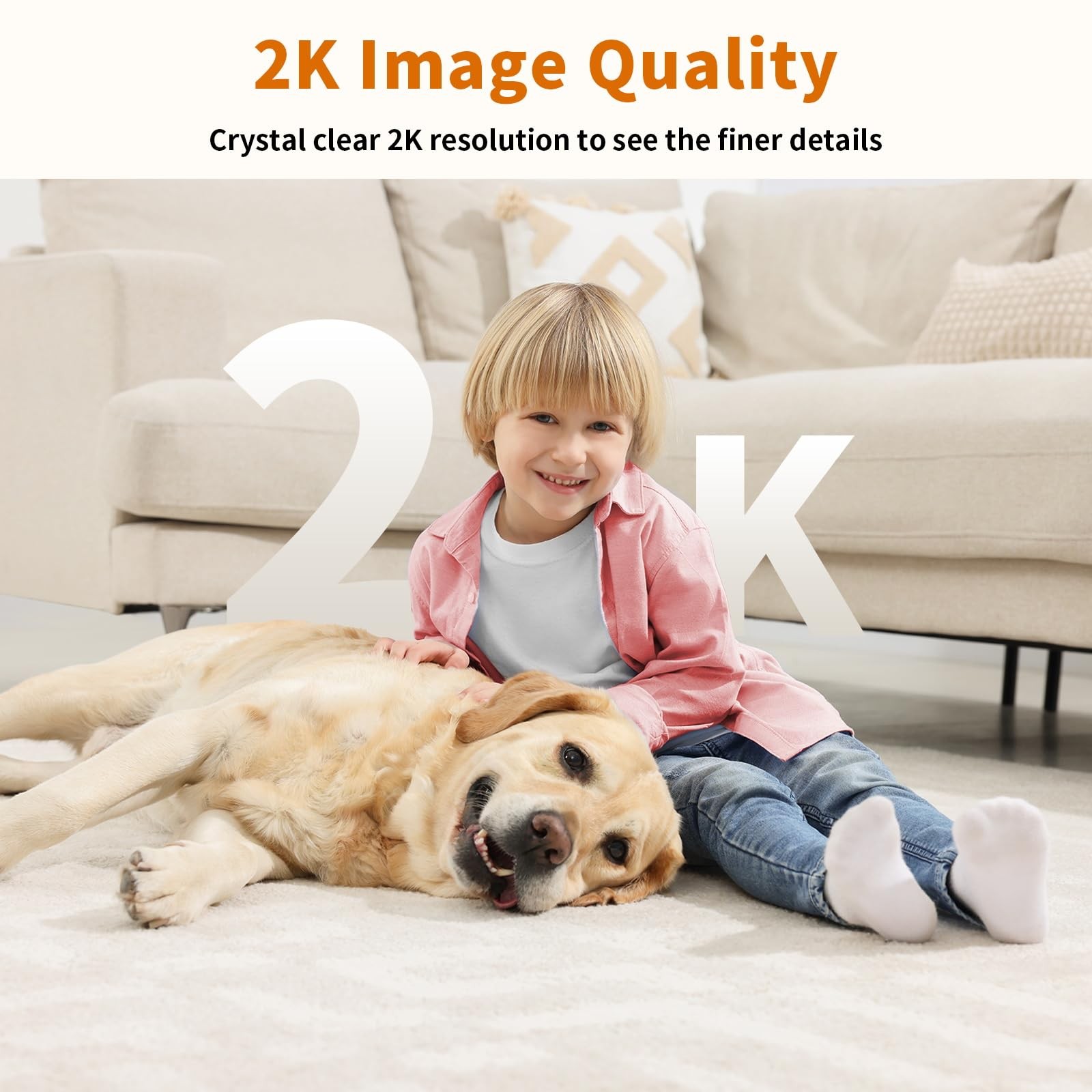 5G Indoor Camera for Home Security, 2K Security Camera, Pet/Baby/Dog Camera with