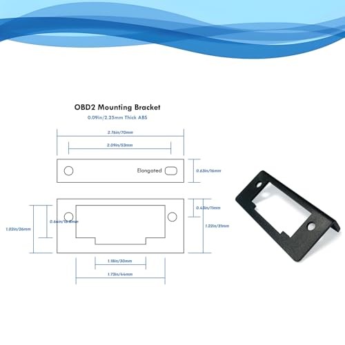 J1962 OBD2 Female to Open Pigtail Cable Bracket 16PIN OBDII Port Replacement