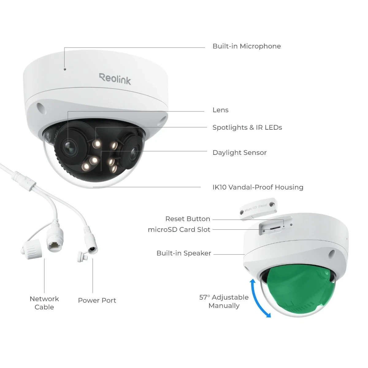 Reolink 16MP Dual-Lens Security Camera Cam Duo 3V PoE