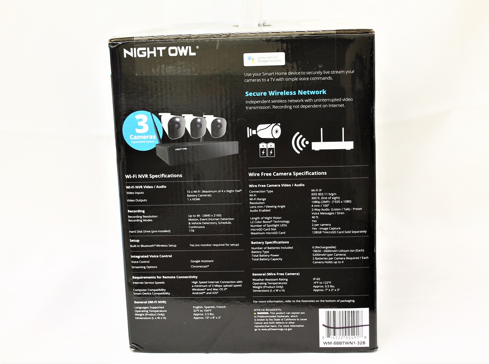 Night Owl Battery Wi-Fi Security System (3 Cameras)