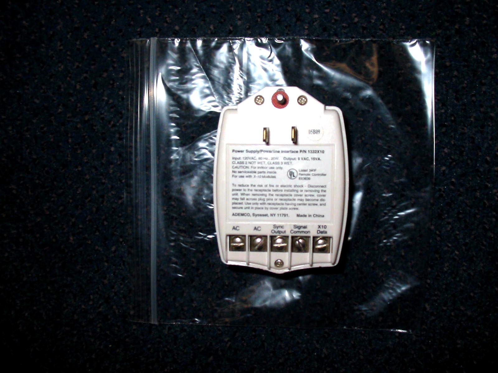 BRAND NEW ADEMCO HONEYWELL LYNX 1332 X10 TRANSFORMER FOR LYNX LYNXR LYNXR EN