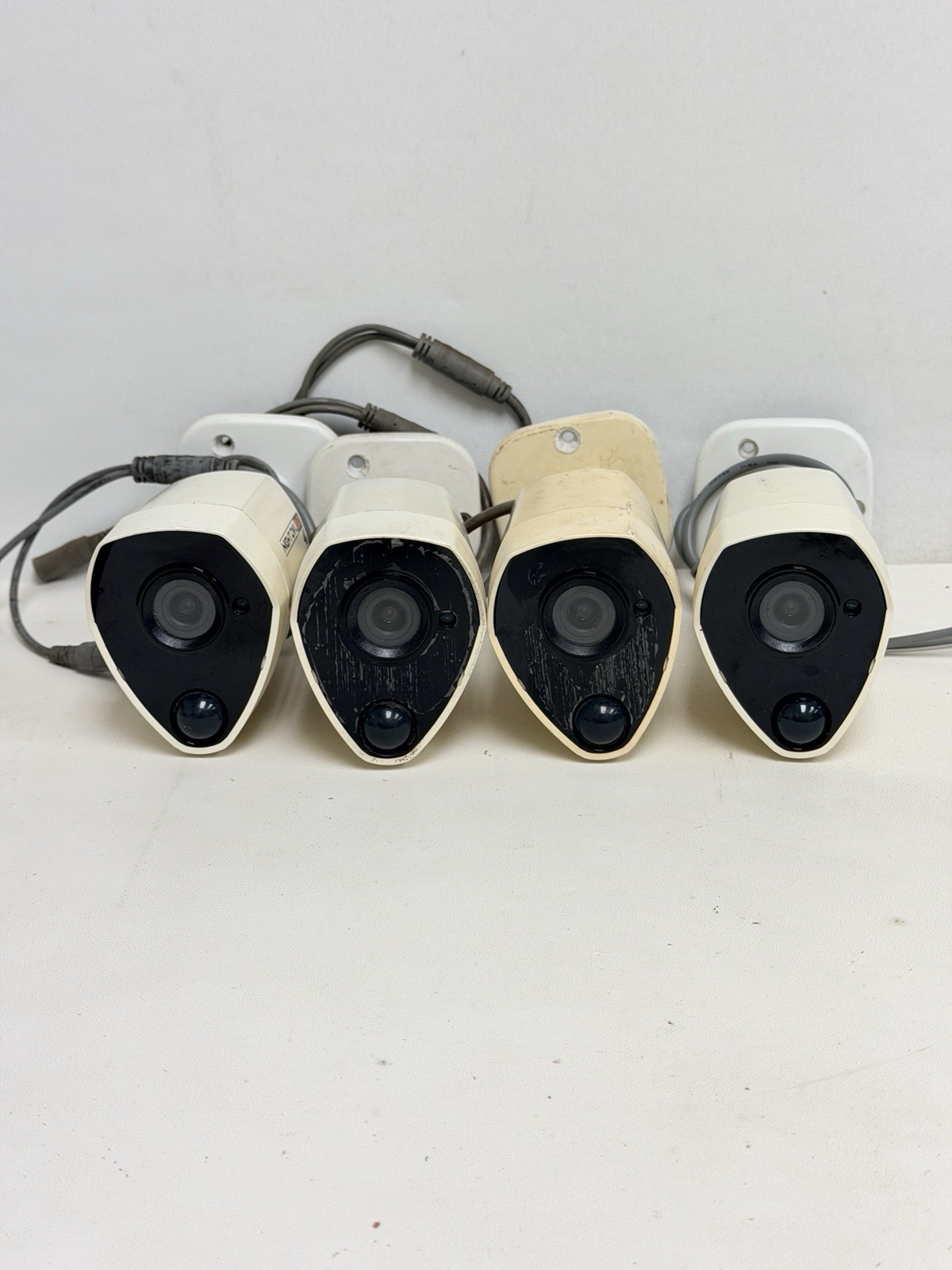 Lot of 4 – Night Owl 8.0 4K 8MP Security Bullet Cameras (CM-PTHD80W-BU)