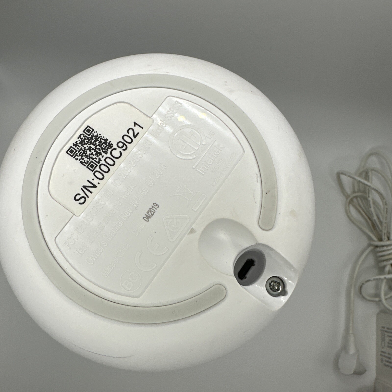 Simplisafe SSBS3 Home Security Base Station Only With Power Cord Simpli Safe