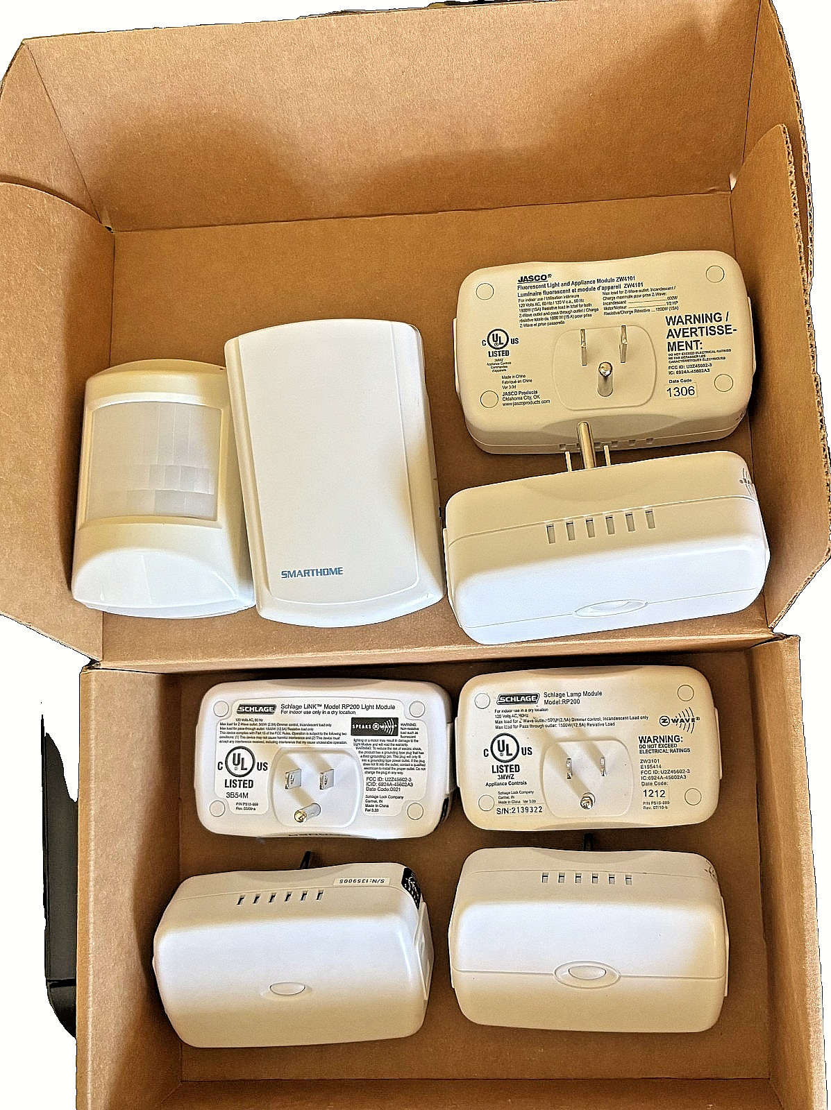Smart Home Lamp/Florescent Light/Appliance Modules (8)