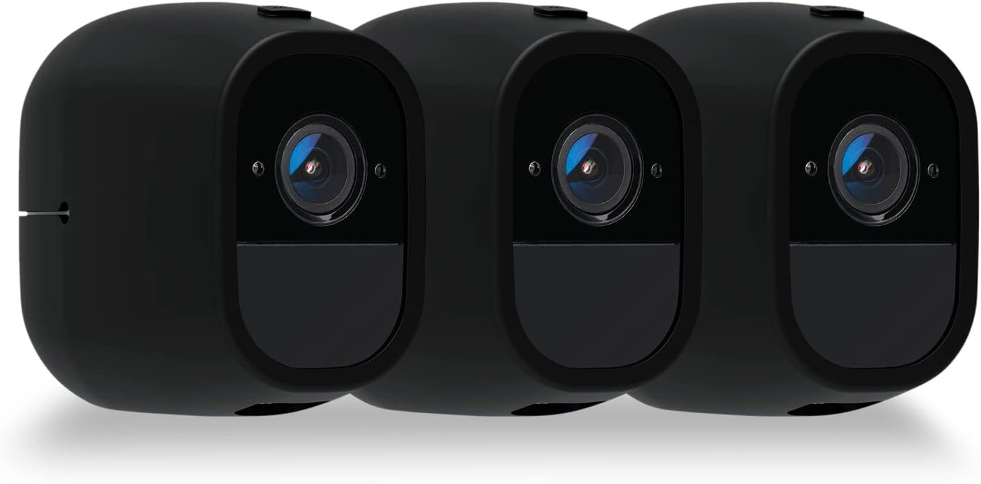 3-Pack Silicone Skins for Arlo Pro/Pro 2 Cameras – Elegant Waterproof Protection