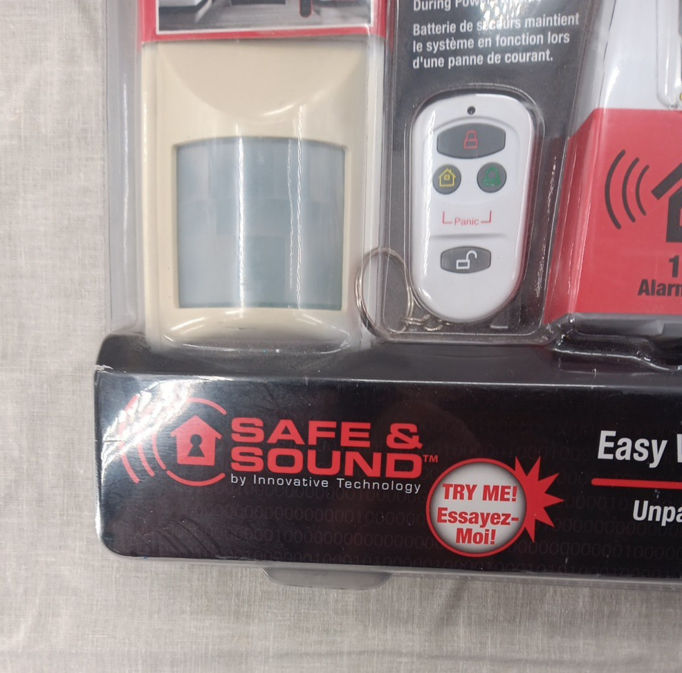 Safe & Sound Home Alarm System Wireless Built in Antenna Open Box