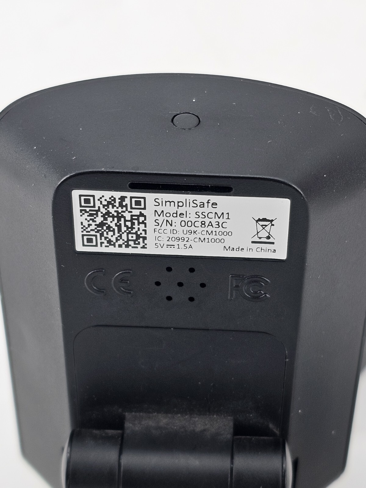 SimpliSafe [SSCM1] SimpliCam 1080p Wired Indoor Home Security Camera