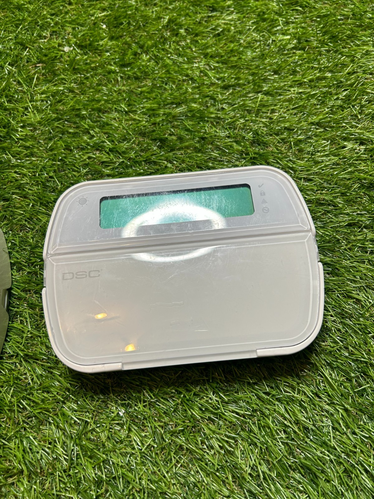 Lot of 2 DSC WT5500-433 LCD Alarm Keypads Wireless White No Battery Covers