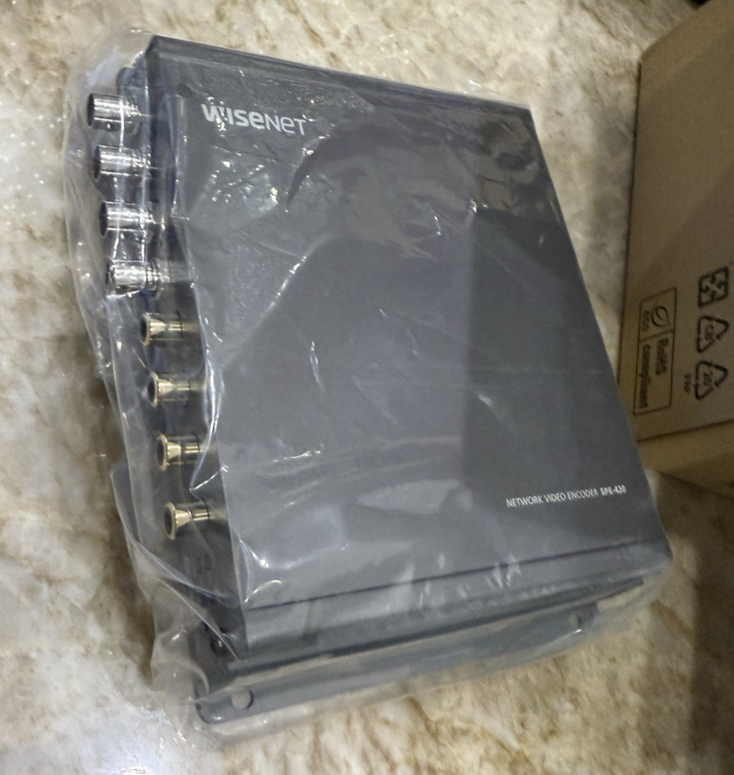 Hanwha Techwin SPE-420 WiseNet 4Channel 5MP Network Security Video Encoder B-4