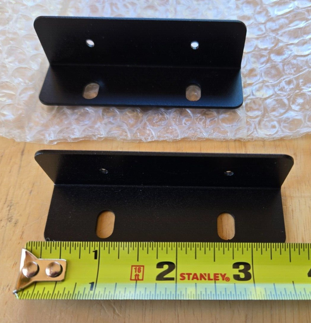 Lot of 4 Unbranded Mounting Brackets For DVR / NVR (Camera) System 3 1/2″ Black