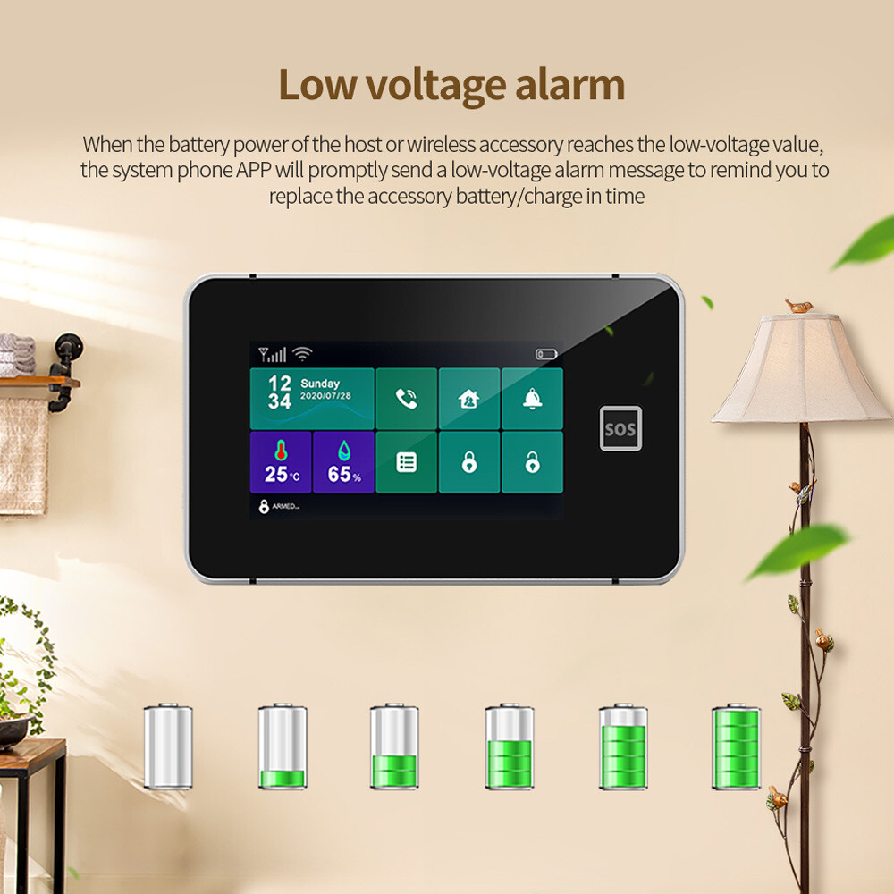 Wireless WiFi GSM Home Security Alarm System PIR Anti-Theft Remote Control F5O9