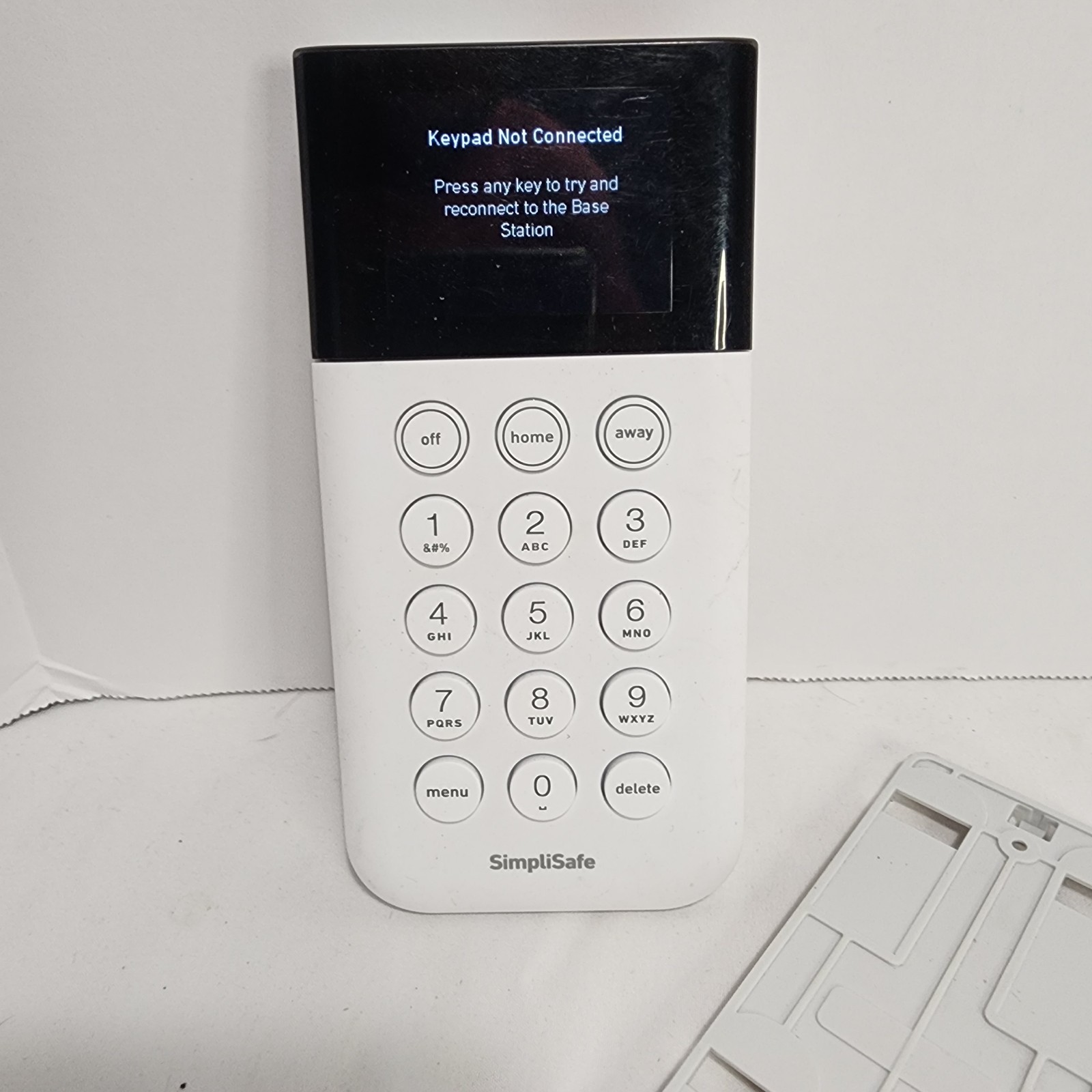 Gen 3 SIMPLISAFE Keypad SSKP3 White Wireless Touch-to-Wake Home Security TESTED