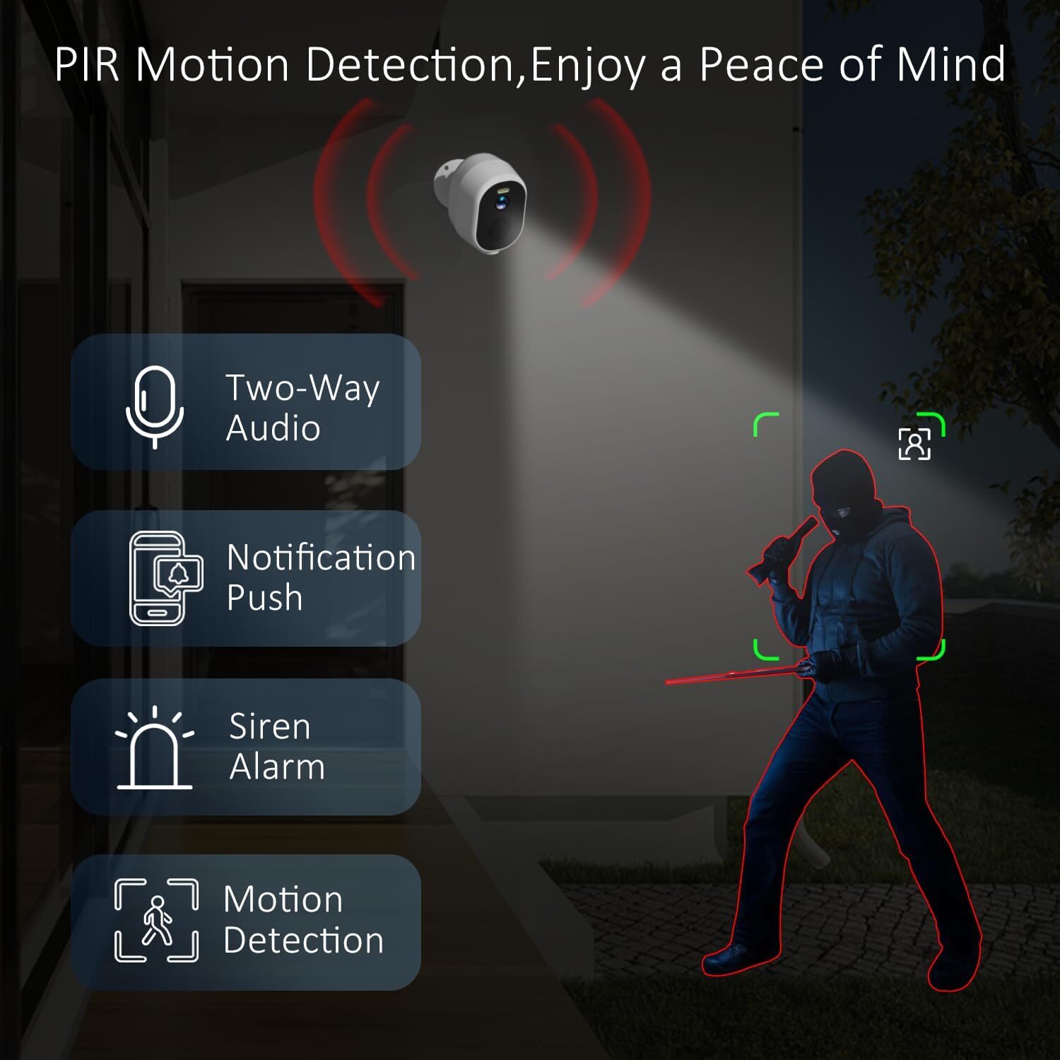 Security Cameras Wireless Outdoor, tuya 5g Security Camera, 2K HD Home Security