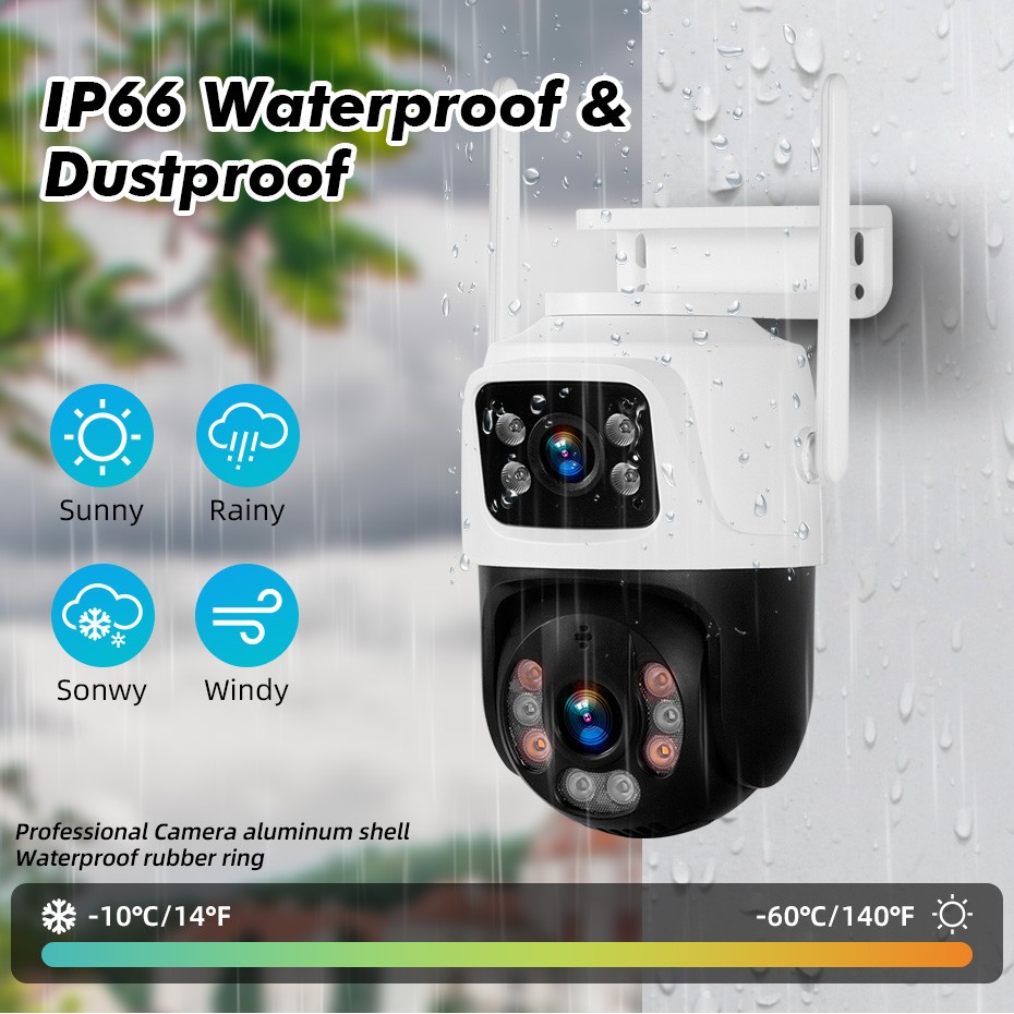 KERUI 10in Monitor 6MP Wired Security Camera System Kit NVR With 500GB HDD USA