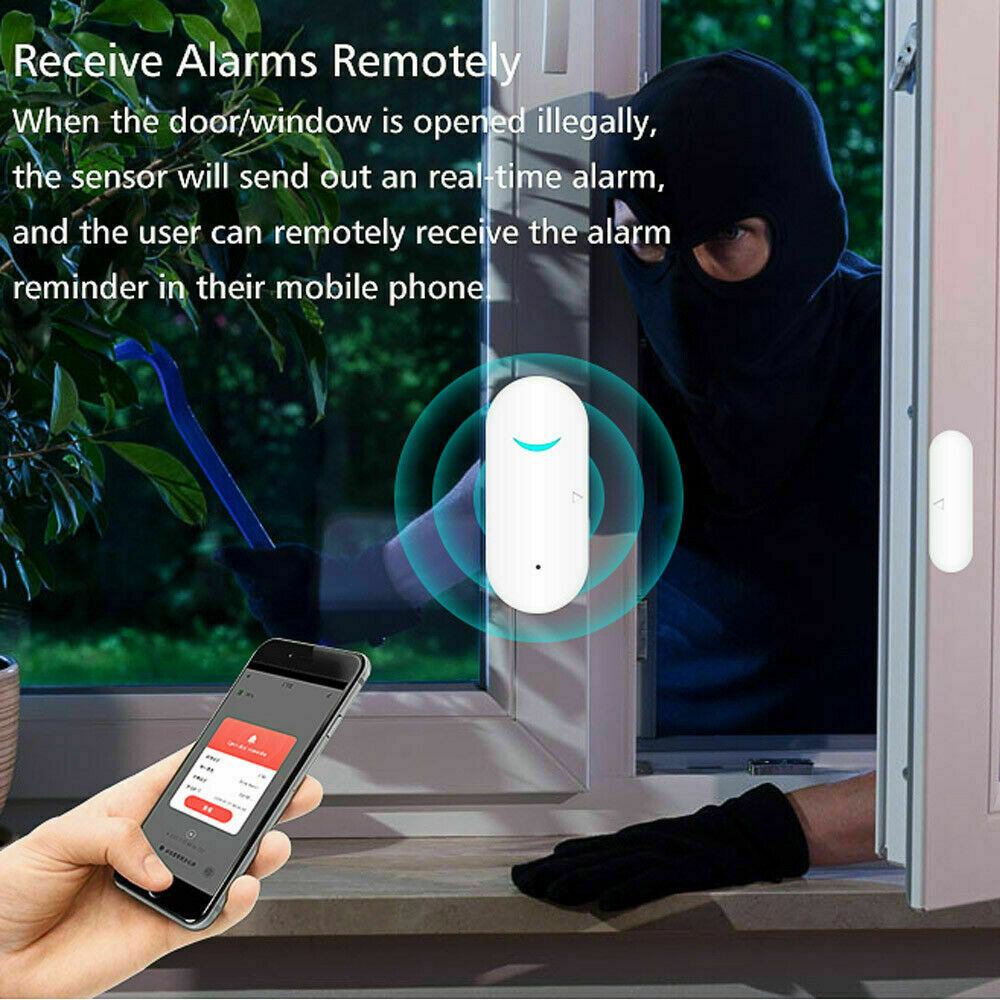 Smart Wi-Fi Home Window Door Burglar Security Alarm Sensor System Alexa Google