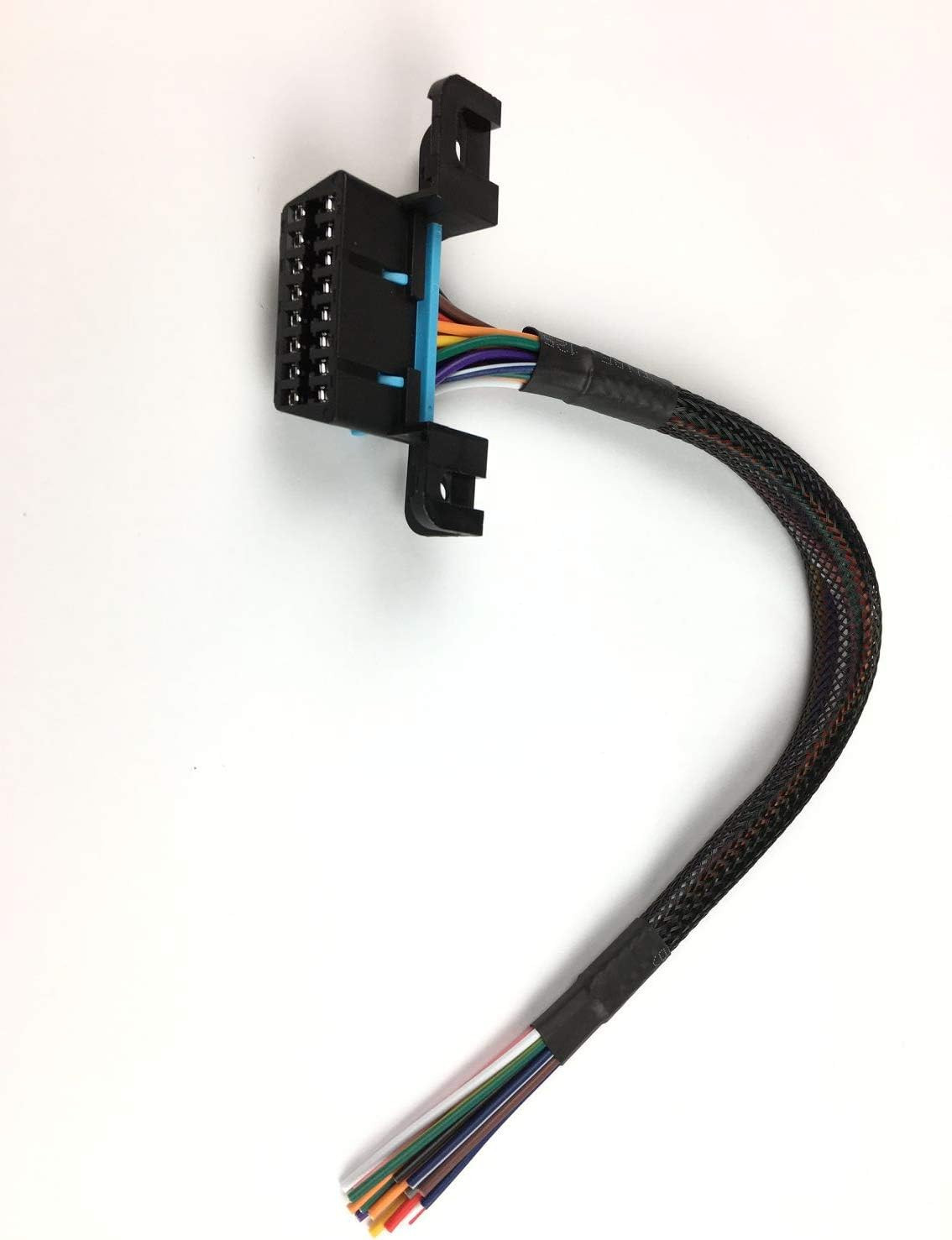 16PIN J1962F OBD2 Female to Open Cable OBDII Dash Port Pigtail Fixed Wire Harnes