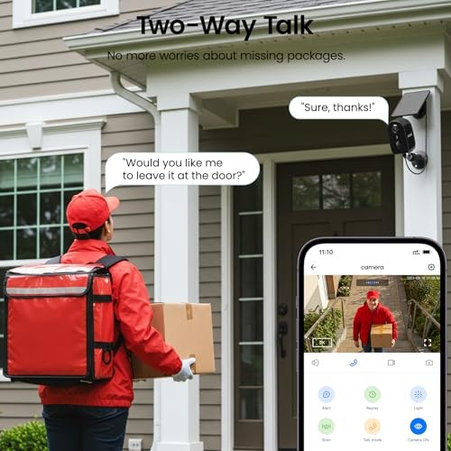 Security Cameras Wireless Outdoor-2.4Ghz WiFi Cameras for Home 2.4Ghz-2P-B