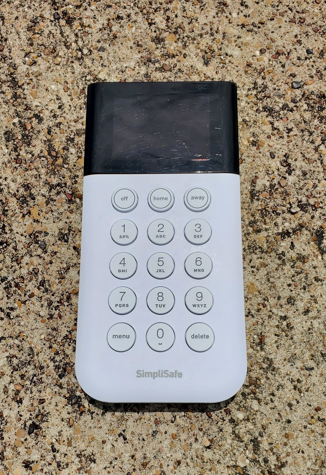 SimpliSafe Home Security System Keypad Remote White Model SSKP3