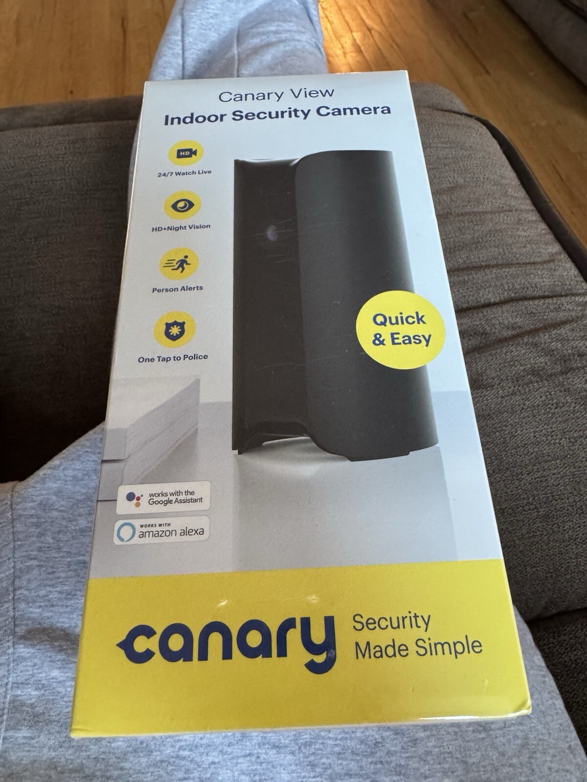 Canary Home Security Camera CAN400USBK Smart Indoor Black Factory Sealed