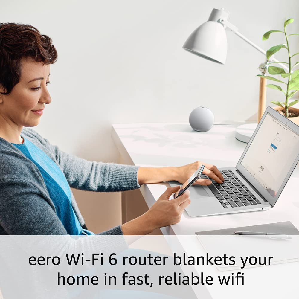 Alarm Pro Base Station (Newest Model), with Built-In Eero Wi-Fi 6 Router
