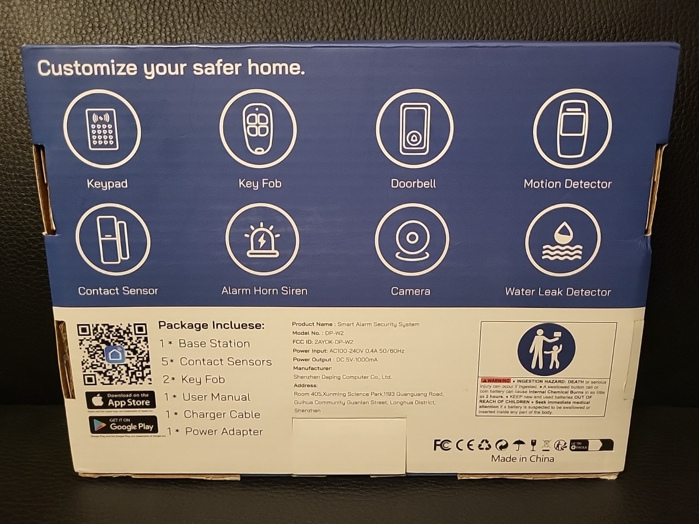 Tolviviov Wireless Home Alarm System Security 8pc Kit Bundle Set No Fees V1.0 Nw
