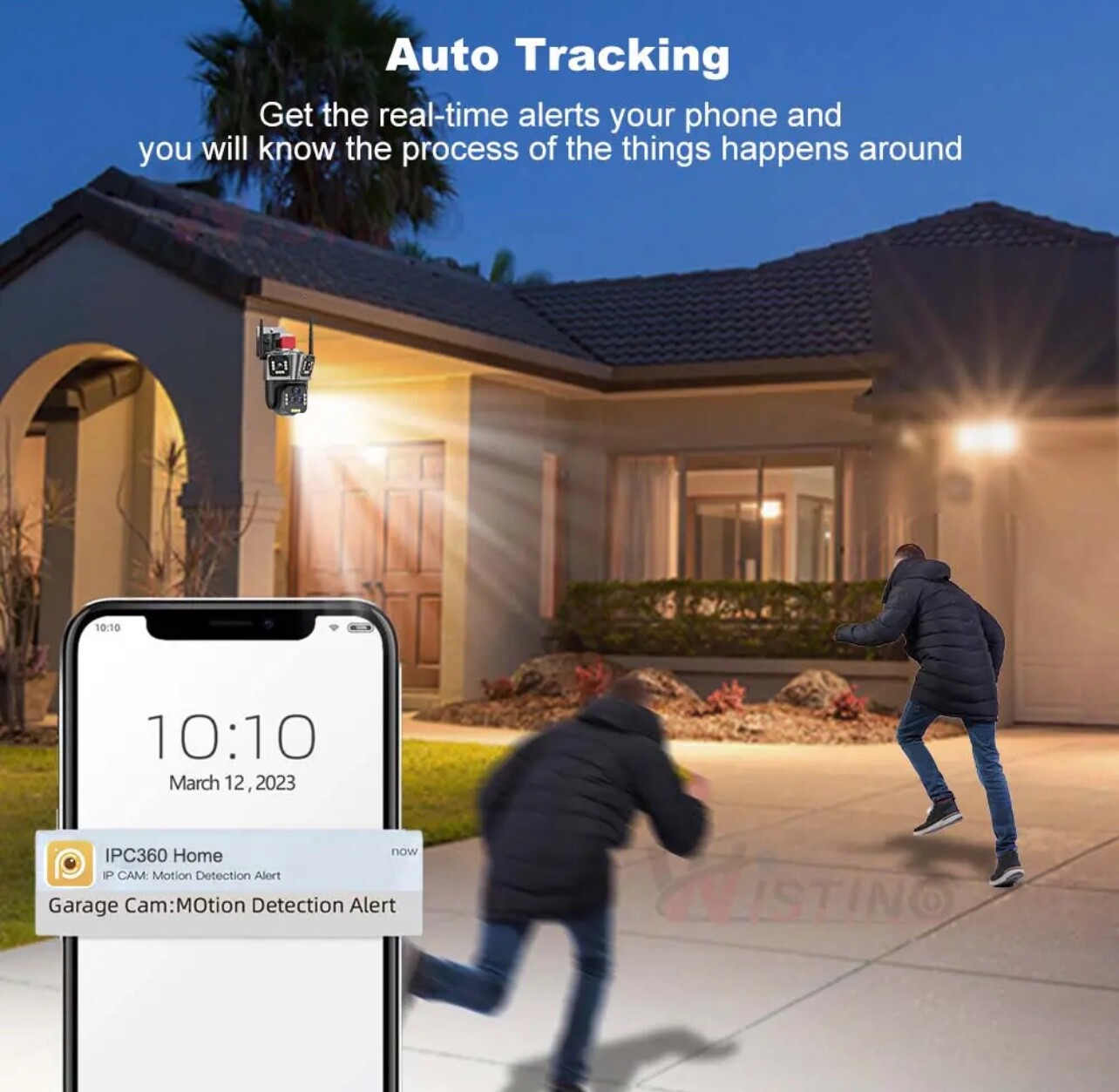 10K UHD 20X Zoom inDoor&Outdoor CCTV Home Security Camera System wireless 5Lens