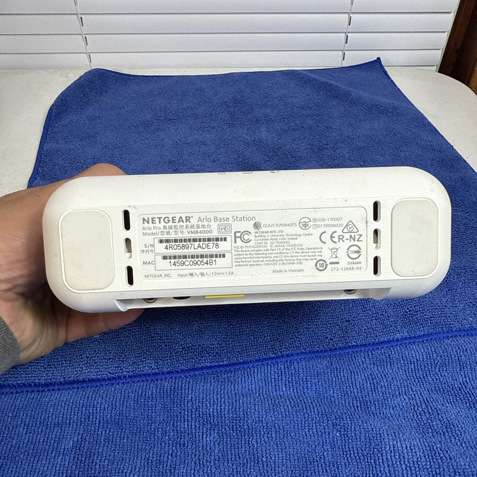 NetGear Arlo Pro VMB4000 Wireless Security Base Station – SOLD AS IS / UNTESTED