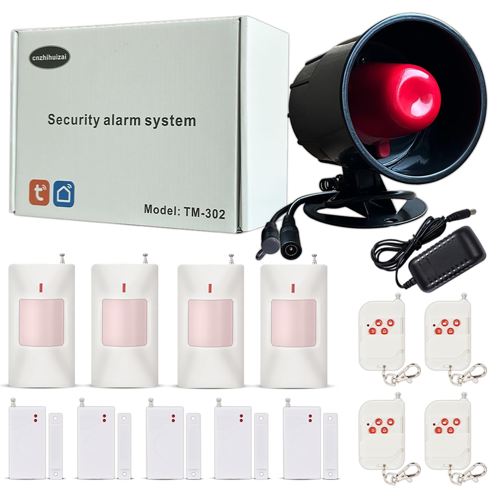 Tuya app WiFi New, Home Office Store Security System, Burglar Alarm System kit