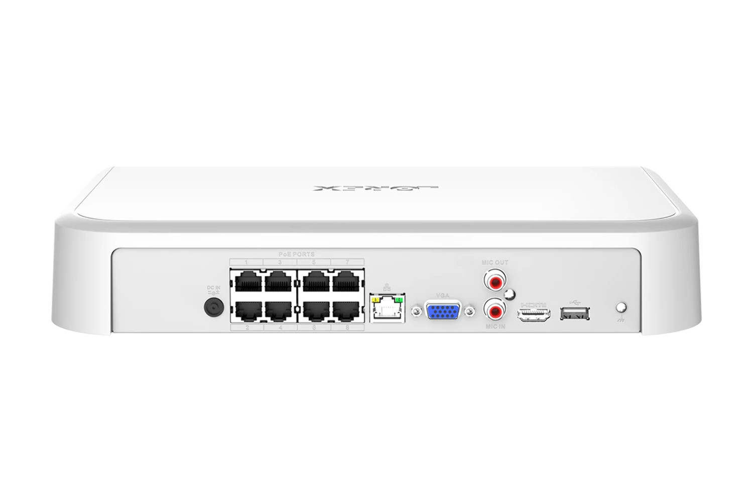Lorex 4K+12MP 16 Camera Capable (8 Wired + 8 Fusion Wi-Fi) NVR – Open Box