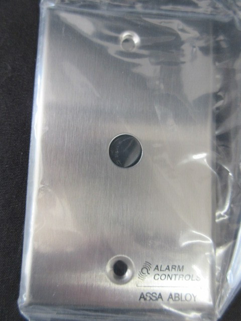 Alarm Controls RP-26A Stainless Steel Remote Plate w/Recessed Push Button, NIB