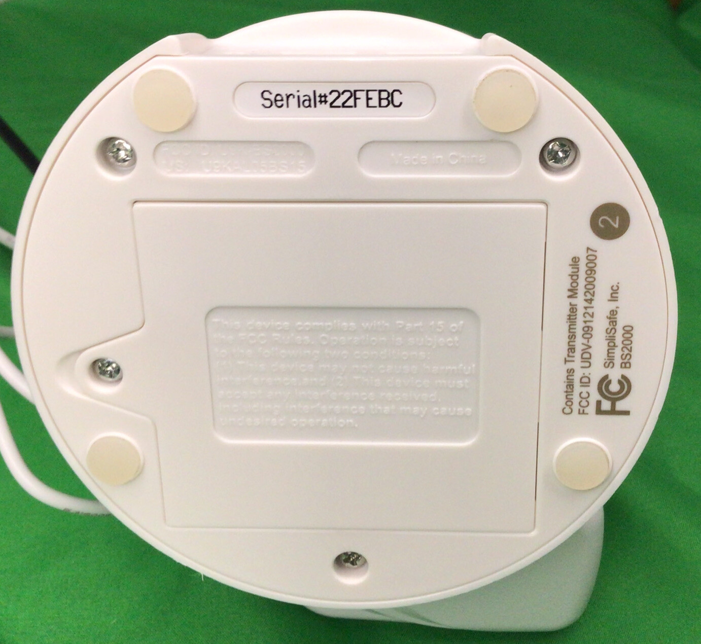SimpliSafe Original Generation Base Station SS-1500 With Power Cord
