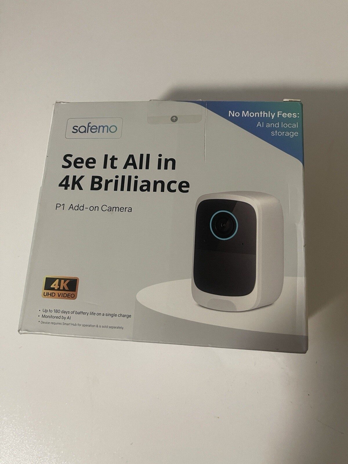Add- on Wireless Security Camera(Works with Hub Only), 4K UHD
