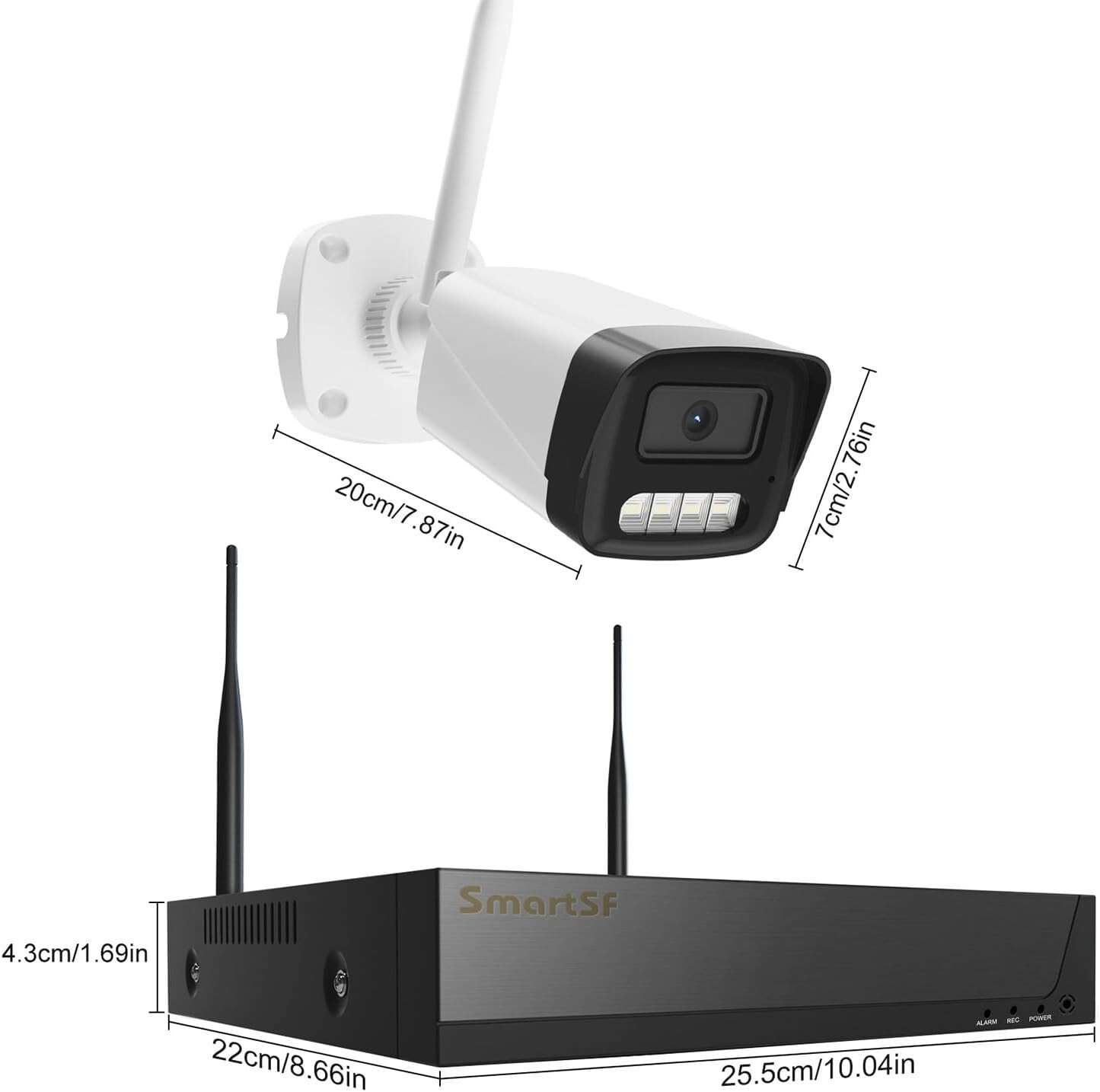 New – Apone Wireless Security Camera Systems, 6CH WiFi Security Camera System