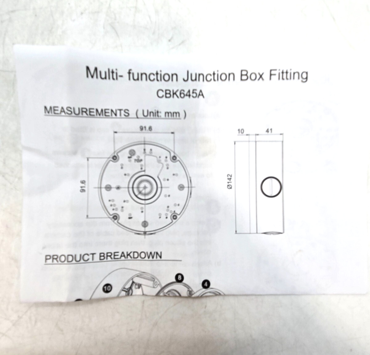 [LOT OF 2] Multi Function Camera Junction Box AM22 CBK645A FAST FREE SHIPPING c